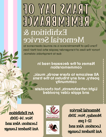 trans day of remembrance flyer